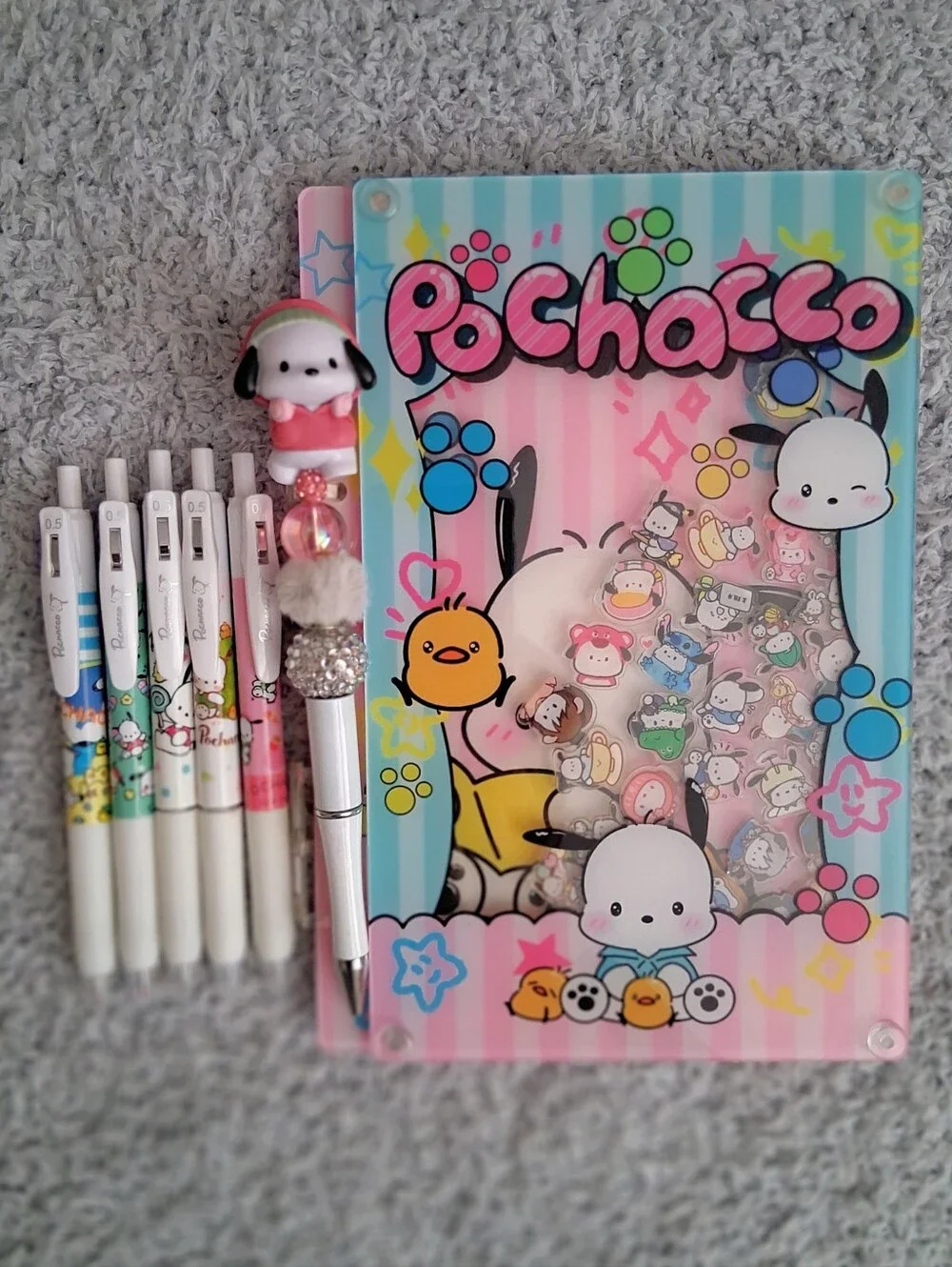 Pochacco A5 Shaker Binder With Pens